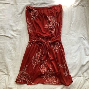 Orange Floral Dress (Mango)